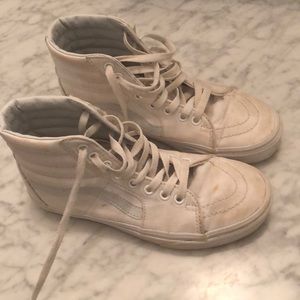 White Hightop Vans